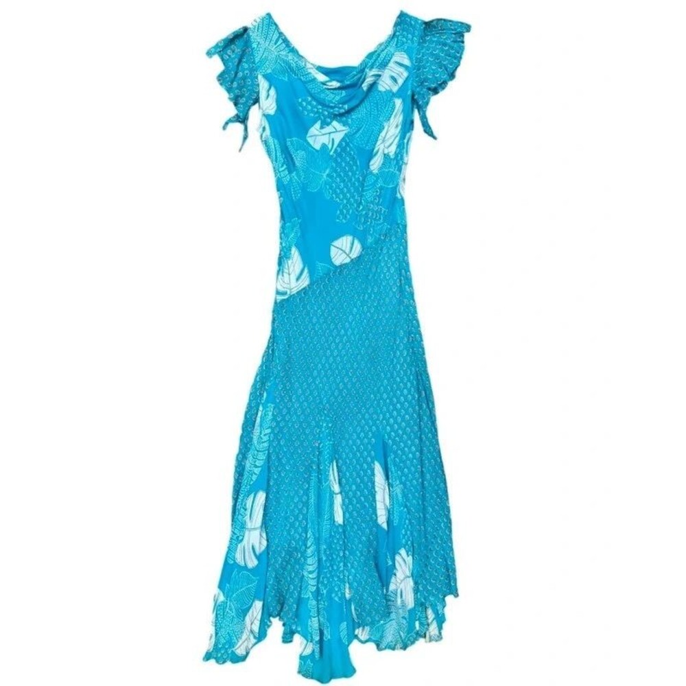 Fairy Y2K Handkerchief Grail Wedding Guest Homecoming Majick Floral Cowl Dress